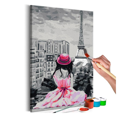 Pictura pe numere - Paris - Eiffel Tower View - 40x60cm