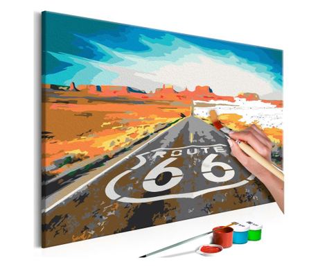 Pictura pe numere - Route 66 - 60x40cm