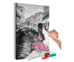 Pictura pe numere - Venice (A Girl In A Pink Dress) - 40x60cm