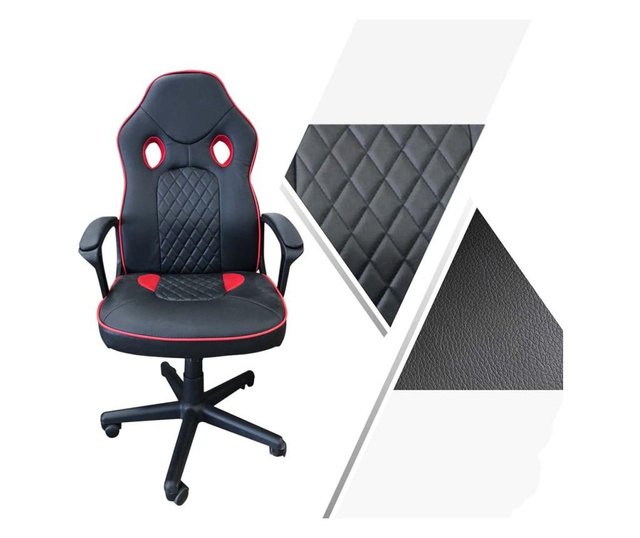 Gamer stolička v 3 farbách- basic, červená