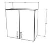 Corp Superior haaus, 2 Usi, Antracit/Alb, 60 x 30 x 60 cm thumbnail 3