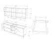 Set Bucatarie haaus Nisa, Stejar Wotan/Alb, L 200 cm thumbnail 4