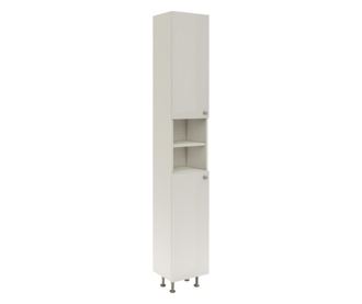 Soldat Baie haaus Zaria, 2 Usi, Alb lucios/Alb, MDF, L 30 x l 27 x H 190 cm