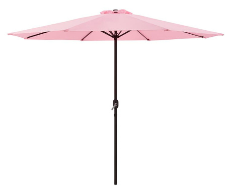 Kerti napernyő htgi-0773 vízlepergető 300 x 230 cm poliészter/acél pasztell-rózsaszín [casa.pro]