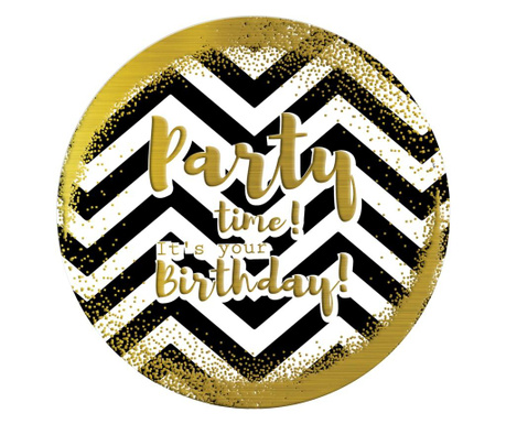 Табелка-картичка - код:g - party time it's your birthday