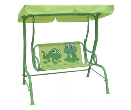Люлка за деца Strend Pro Frog, 115x75x110 см, зелена, max 80 кг