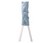 Leagan pentru copii, lemn, perna albastru deschis, 33.4x34.5x25 cm, Springos