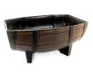 Ghiveci Mercaton pentru Flori, Model Butoi Vintage, Plastic, 41x30x19 cm