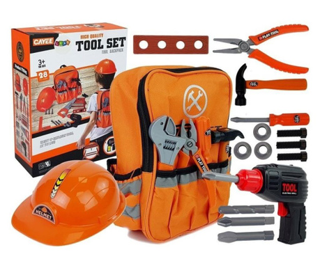Комплект инструменти за игра за деца със специална оранжева раница MCT 8470