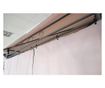 Pavilion/foisor pentru gradina/terasa, cadru metalic, cu perdele, crem, 4x2.8x2.7 m