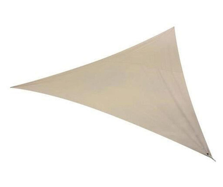 Copertina parasolar, triunghiulara, bej, 5x5x5 m