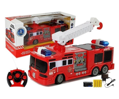 Piros tűzoltóautó, RC autó, távirányítóval 28m MCT 7221