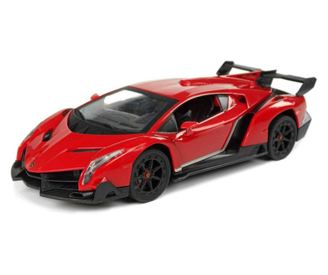 Masinuta sport RC pentru copii cu telecomanda, Lamborghini Veneno rosu MCT 9739