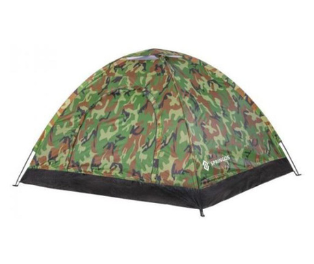 Turista sátor, terepszínű modell, 200x150x110 cm, Springos