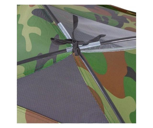Kempingsátor, álcázó modell, 200x150x110 cm, Springos