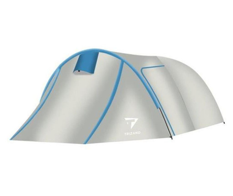 Водоустойчива туристическа палатка с мрежа против комари MCT Deluxe, 3 човека, покривало, 220x160