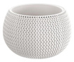 Ghiveci decorativ pentru flori, rotund, alb, 29x19.5 cm, Splofy Bowl