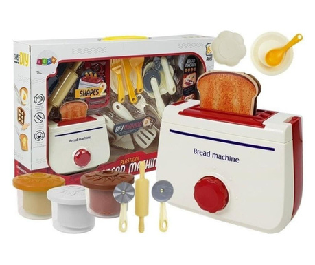 Set tacamuri si ustensile de bucatarie pentru copii, cu prajitor de paine MCT 7836