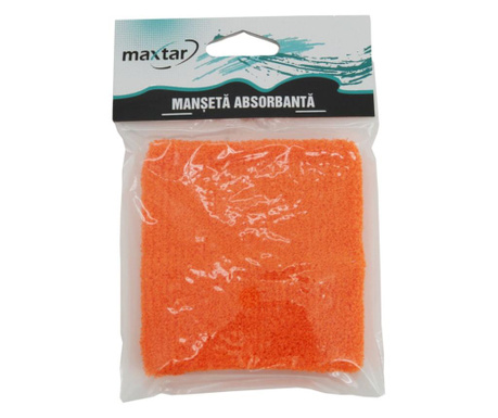 Manseta incheietura maxtar 9x8.5 cm 0.024 kg material extensibil portocaliu