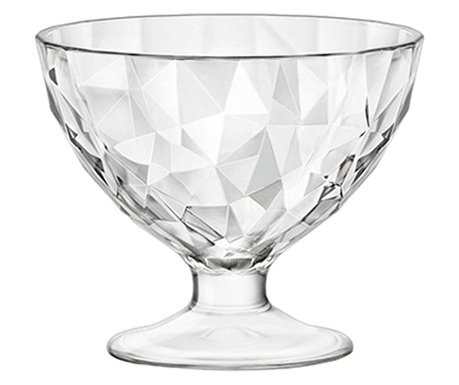 Bormioli Diamond bol sticla cu picior pentru desert 220ml, D10.2xh8.6 cm