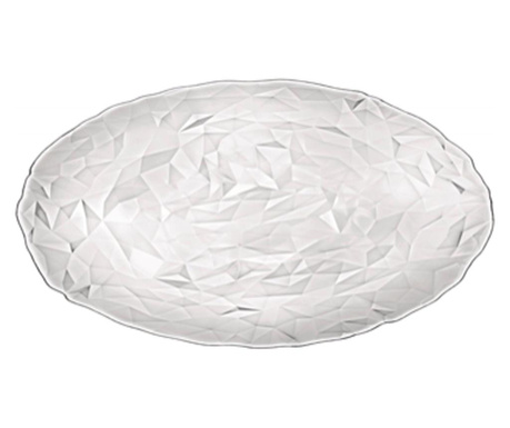Bormioli Diamond platou oval din sticla 34x26xh1,4 cm