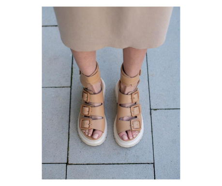 Sandale dama piele- foxy - maro