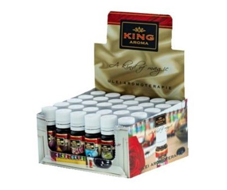 Pachet 30 buc ulei aromaterapie, Kingaroma, floral 