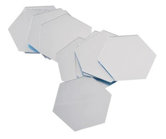 Set Oglinzi Design Hexagon - Oglinzi Decorative Acrilice Silver 29 buc