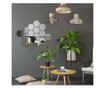 Set Oglinzi Design Hexagon - Oglinzi Decorative Acrilice Silver 29 buc