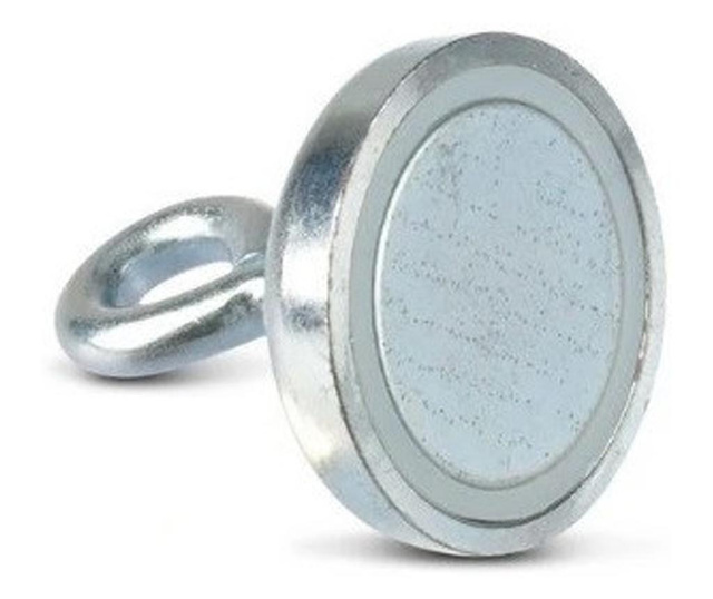 Magnet neodim oală D 48 mm cârlig inelar - Magnet pentru pescuit 65kg