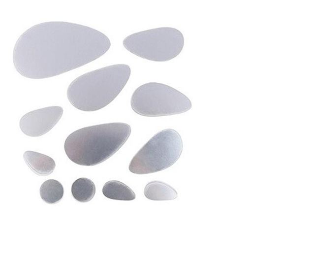 Set Oglinzi Design 3D Silver Piatra Cubica MyStyle - Oglinzi Decorative Acrilice Luxury Home 12 buc/set
