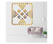 Set Oglinzi Design Patrat - Oglinzi Decorative Acrilice 4/4 Gold 100 buc