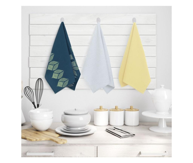 Set 9 kuhinjskih ručnika Letty 50x70 cm