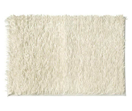 Kupaonski tepih Eurofirany, Shaggy, poliestera, 50x70 cm, bijela