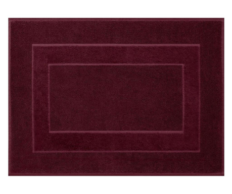 Koupelnová předložka Eurofirany, Lucy, bavlna, 60x90 cm, burgundově červená