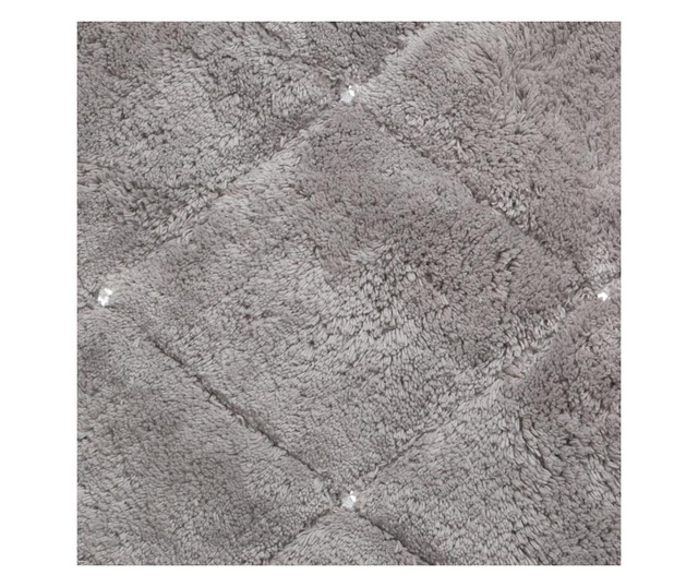 Kupaonski tepih Eurofirany, Chic, pamuk, 60x90 cm, srebrna