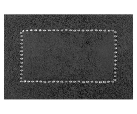 Kupaonski tepih Eurofirany, Chic, pamuk, 60x90 cm, crna