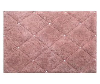 Kupaonski tepih Eurofirany, Chic, pamuk, 60x90 cm, tamnoružičasta