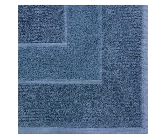 Kupaonski tepih Eurofirany, Lucy, pamuk, 60x90 cm, plava