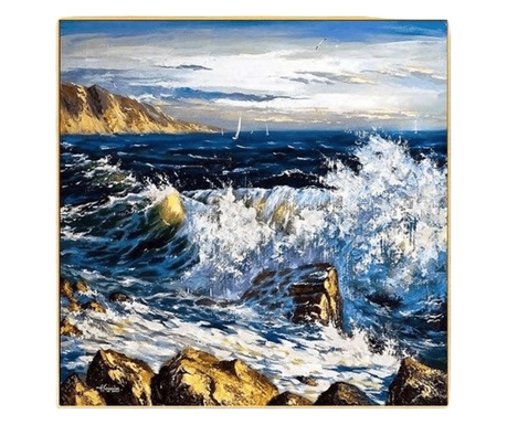 Картина "Бурно море" 80х80см