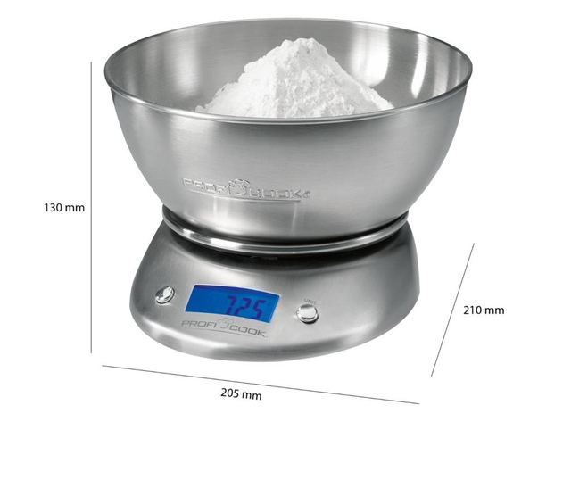 Cantar de bucatarie cu bol, proficook - kw1040