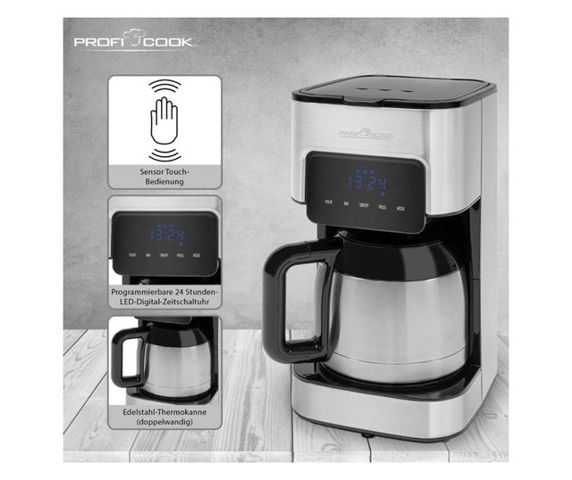 Cafetiera programabila proficook, pc-ka 1191