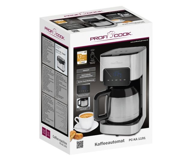 Cafetiera programabila proficook, pc-ka 1191