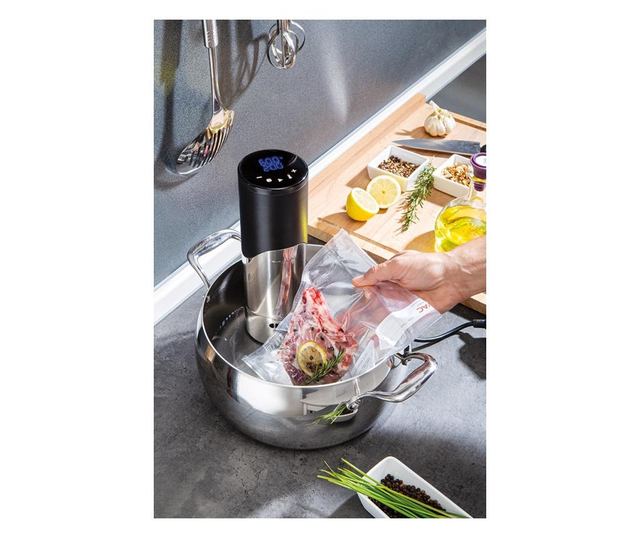 Set de 100 pungi pentru vidat universale, magic vac - 20 x 30 cm, cu eticheta