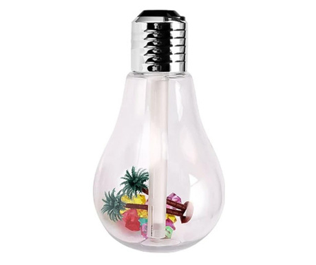 Umidifcator air bulb, controleaza nivelul de umiditate, portabil, design modern, lumina ambientala,reincarcabil,400ml, 16 cm