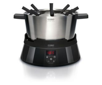 Caso 2282, FonDue szett, Indukcióval, 1000 W, 2,5 l, Hőmérséklet szabályozóval, Időzítővel, 8 fő számára, Fekete / Rozsdamentes