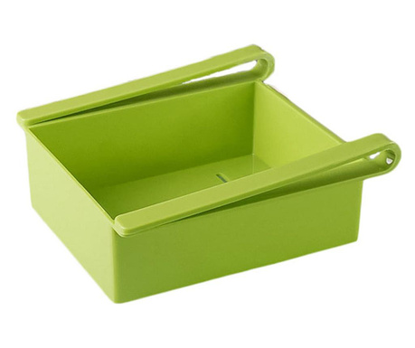 Cutie depozitare fresh storage, tip sertar, pentru frigider, usor de utilizat, practic, 15 x 15 x 7 cm, verde, Doty