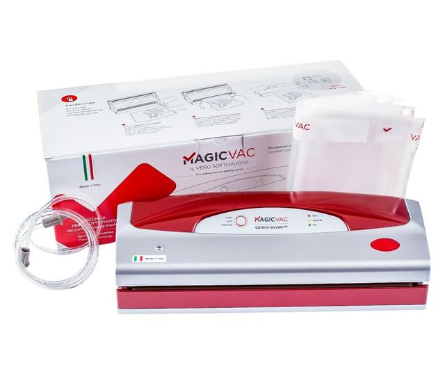 Aparat de vidat, magic vac - genius silver red