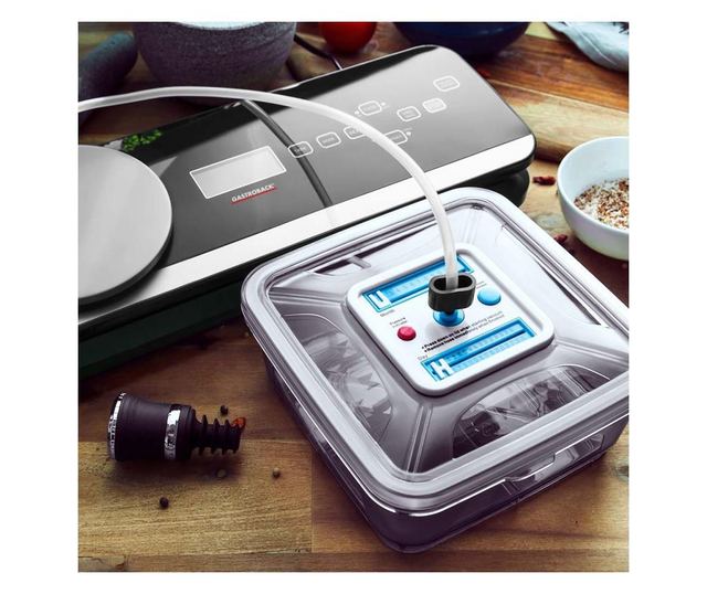 Aparat de vidat, gastroback - advanced scale pro, negru/inox