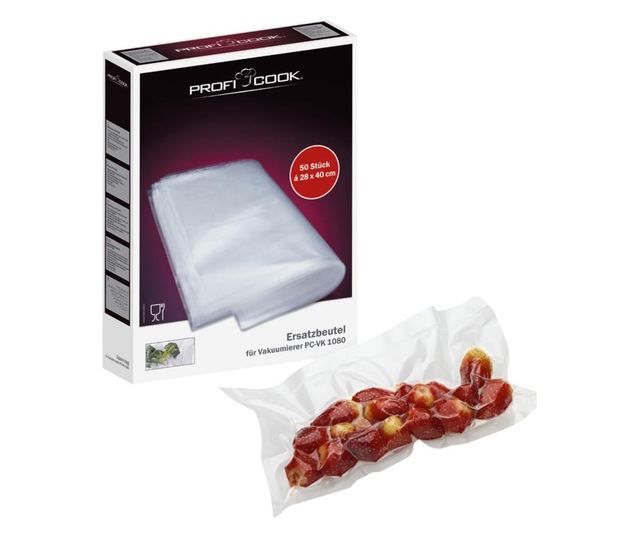 Set de 50 de pungi pentru vidat, proficook - 28 x 40 cm, 2840p